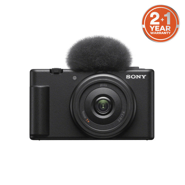 Sony ZV-1F Mirrorless Vlogging Camera (Black) with 64GB SD Card