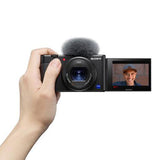 Sony ZV1 Digital Camera (Black) With Vlogging Grip