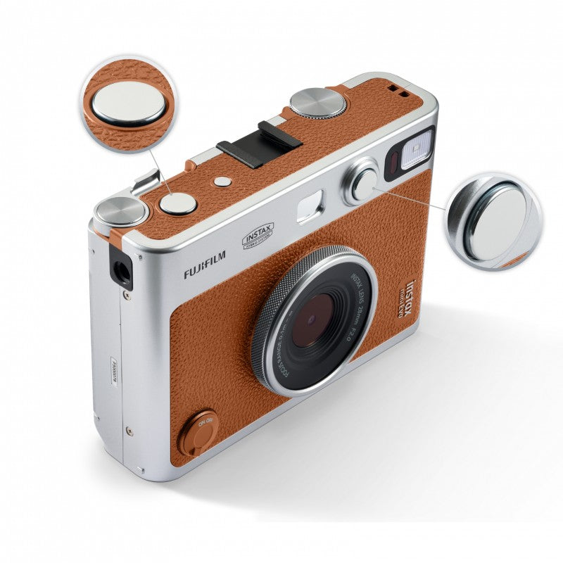 Fujifilm Instax Mini Evo Hybrid Camera (Brown) – Camerahaus