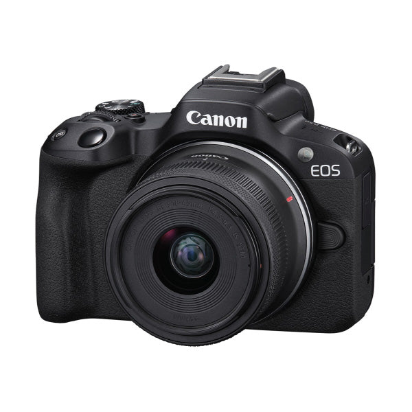 Canon EOS R50 Mirrorless Camera (Black) with RF-S 18-45mm Kit +