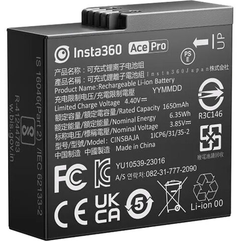 Insta360 ACE and ACE PRO Rechargeable Battery