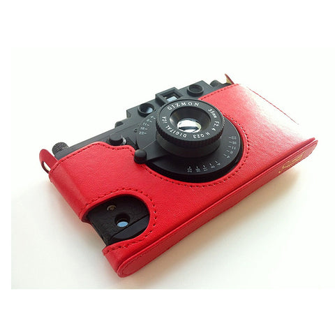 GIZ iCA5 Leather Case Red
