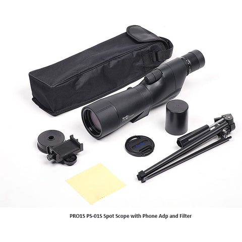 Kenko PRO1S PS-01S Spotting Scope With Phone Adapter and Filter