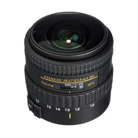 Tokina Fisheye Zoom Lens AT-X 107 AF DX NH Fisheye 10-17mm F3.5-4.5 for Canon EF