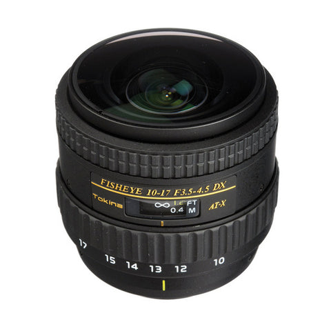 Tokina 10-17mm F3.5-4.5 AT-X 107 DX AF Fisheye Lens for Nikon F