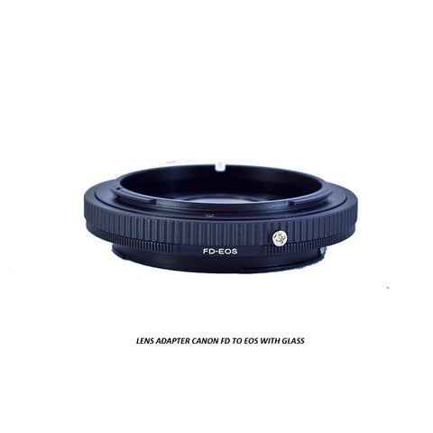 Lens Adapter Canon FD to EOS With Glass