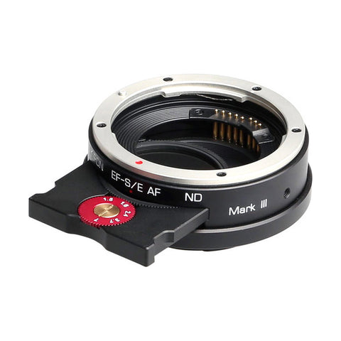 KIPON Mark 3 Neutral Density Autofocus Lens Mount Adapter for Canon EF-Mount Lens to Sony E-Mount Camera
