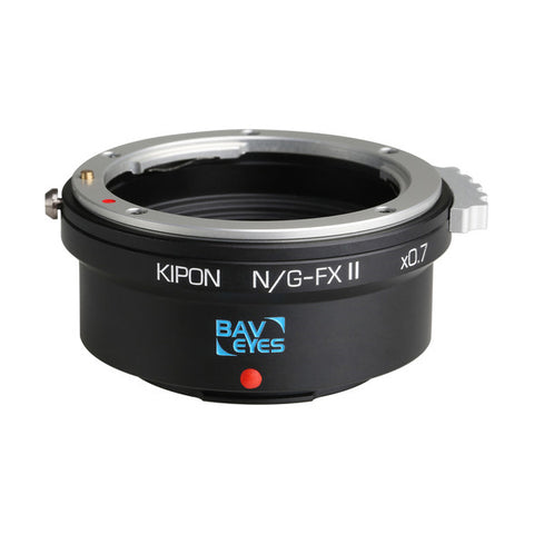 KIPON Baveyes 0.7x Mark 2 Lens Mount Adapter for Nikon F-Mount, G-Type Lens to FUJIFILM X-Mount Camera