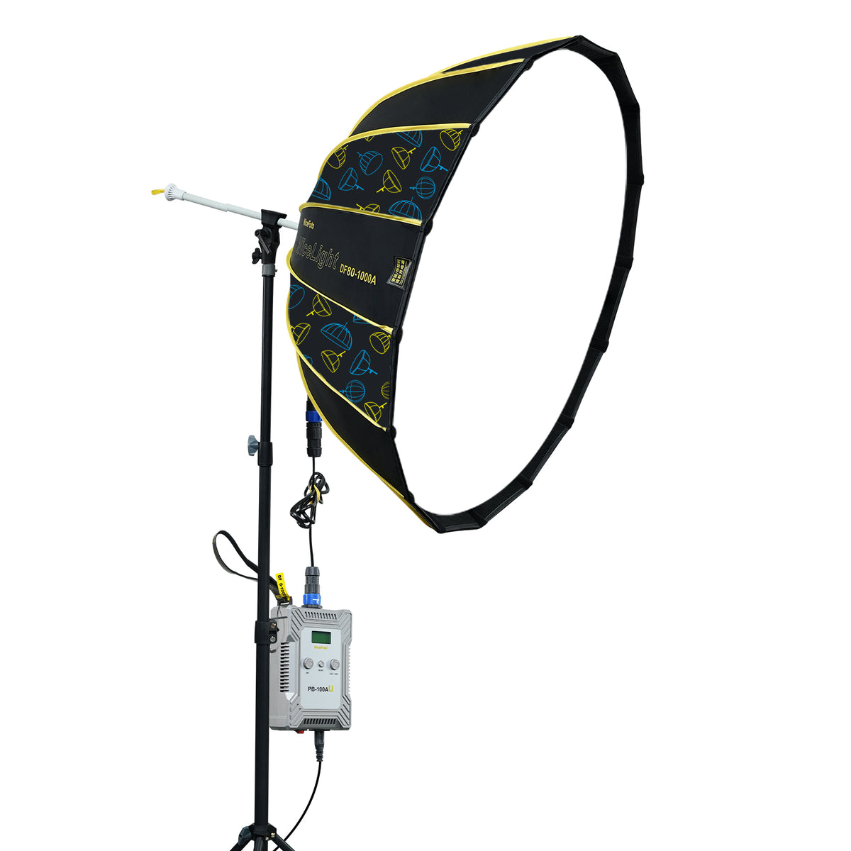NiceFoto KT-DF60-1000A Umbrella Light Kit Parabolic Softbox