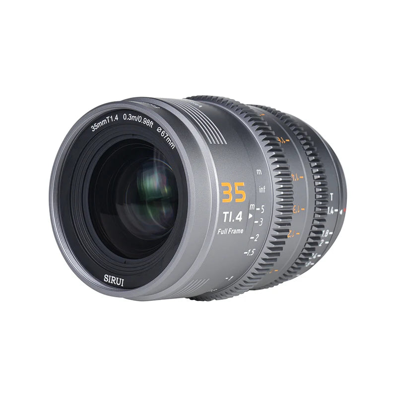 Sirui Vision Prime 1 35mm T1.4 Full Frame Cine Lens for E, RF, Z and L Mount (Gun Metal)