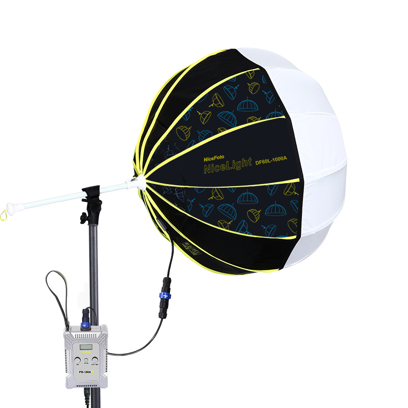 NiceFoto KT-DF60L-1000A Umbrella Light Kit Parabolic Softbox