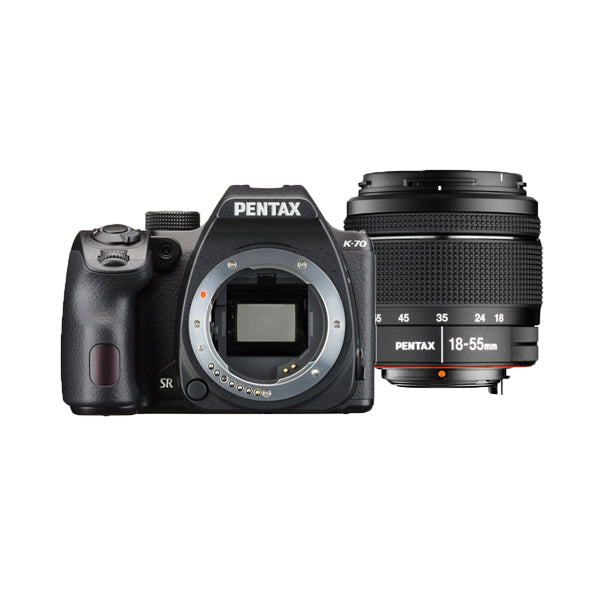Pentax K-70 DSLR Camera with 18-55mm WR Lens Kit (Black)