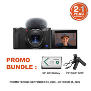 Sony ZV1 Digital Camera (Black) With Vlogging Grip