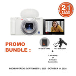Sony ZV1 / ZV-1 White Digital Camera With SGR1 Vlogging Grip