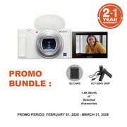 Sony ZV1 / ZV-1 White Digital Camera With SGR1 Vlogging Grip
