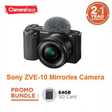 Sony ZVE10 / ZV-E10 Mirrorless Camera (Black)