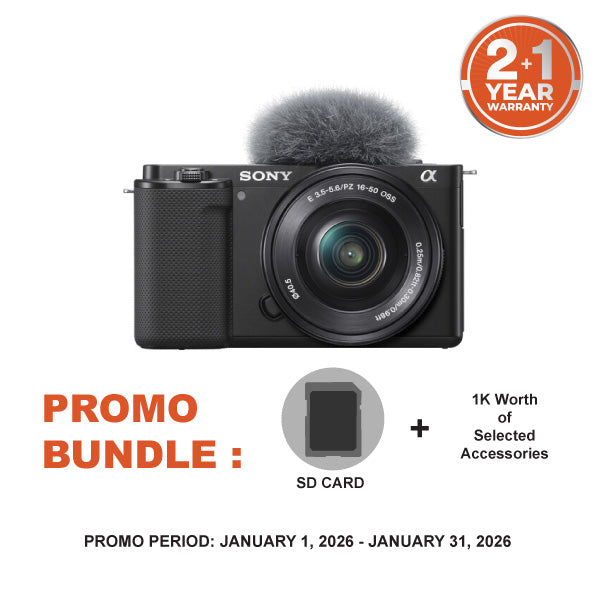 Sony A6400 Mirrorless Camera Kit with SELP1650 Power Zoom Lens