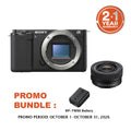 Sony ZV-E10 Mirrorless Camera with E PZ 16-50mm Lens (Black)
