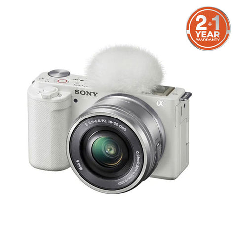 Sony ZVE10 / ZV-E10 Mirrorless Camera (White)