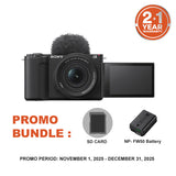Sony ZV-E10 II Mirrorless Camera with 16-50mm Lens (Black) and 64GB SD Card