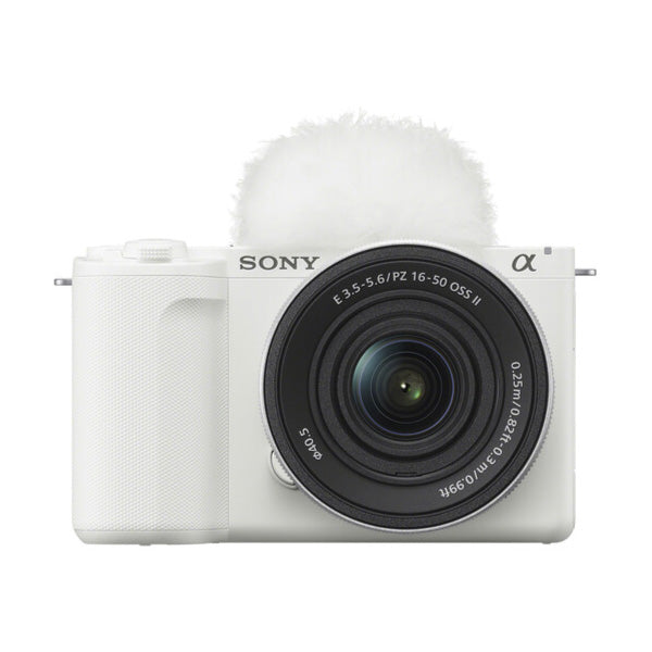 Sony ZV-E10 II Mirrorless Camera with 16-50mm Lens (White) and 64GB SD Card