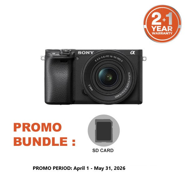 Sony A6400 Mirrorless Camera Kit with SELP1650 Power Zoom Lens