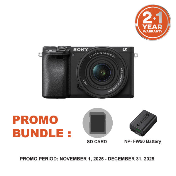 Sony A6400 Mirrorless Camera Kit with SELP1650 Power Zoom Lens