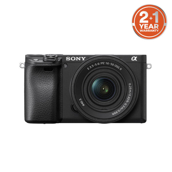 Sony A6400 Mirrorless Camera Kit with SELP1650 Power Zoom Lens — alternate view
