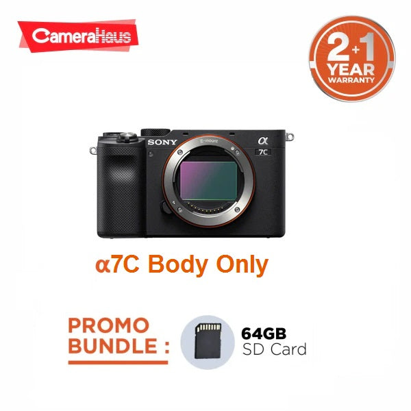 Sony Alpha 7C Mirrorless Camera (Black, Body Only)
