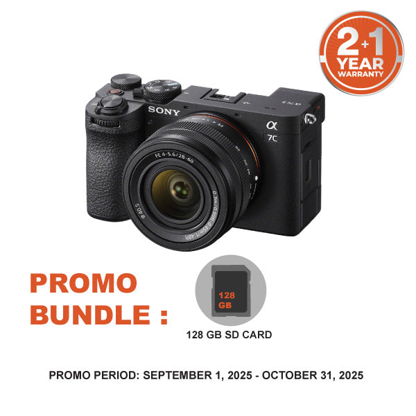 Sony Alpha 7C II Mirrorless Camera with 28-60mm Lens Kit (Black) 64GB SD  Card