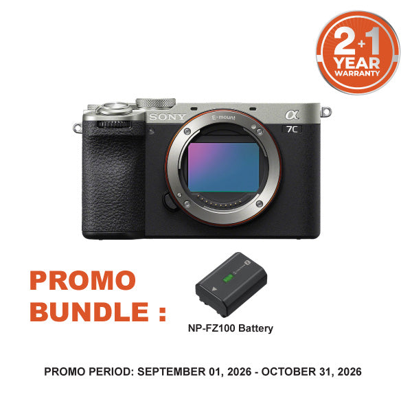 Sony A7C II Full-Frame Mirrorless Camera (Silver, Body Only)