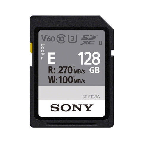 Sony 128GB SF-E Series V60 SDXC Memory Card