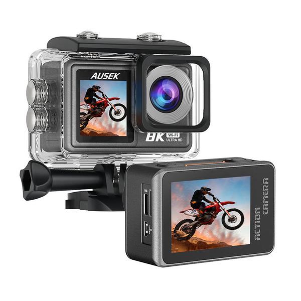 Ausek AT-M86TR 8k WiFi Waterproof Action Camera — alternate view