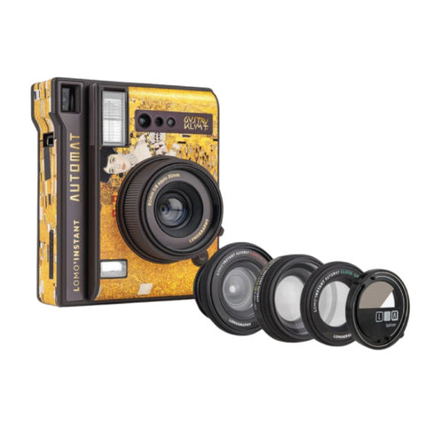 Li850kiss Automat Instant Camera & Lenses -Gold Leaf