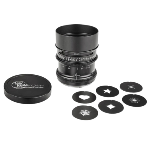 Lomography Nour Triplet 64 Bokeh Control Art Lens V2.0 (Black, Canon RF Mount)