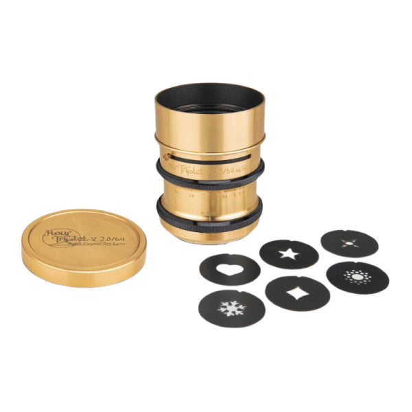 Lomography Nour Triplet 64 Bokeh Control Art Lens V2.0 (Brass, Nikon Z-Mount)