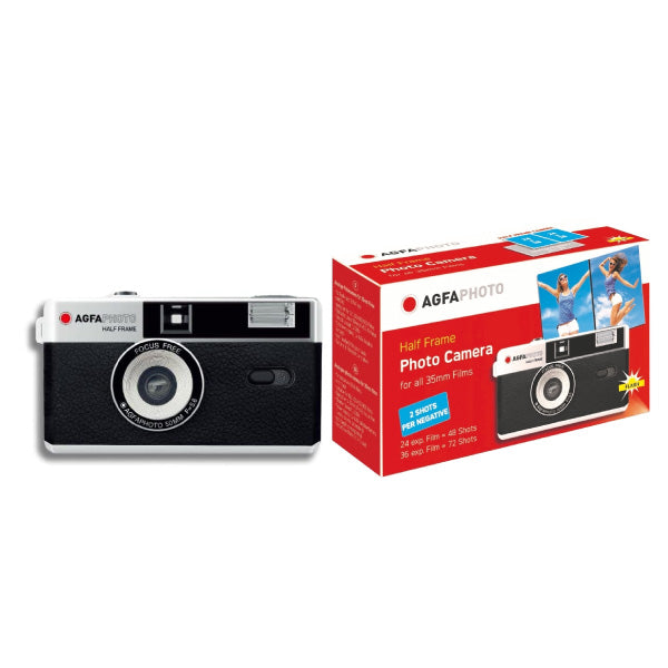 AgfaPhoto 603010 Half-Frame 35mm Film Camera (Black) — alternate view
