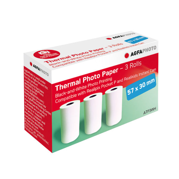 AgfaPhoto Thermal Printer Paper (3 Rolls)
