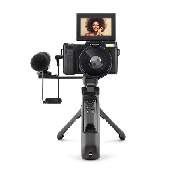 AgfaPhoto VLG4KDIG Vlogger Camera Bundle (24MP, 16x Digital Zoom)