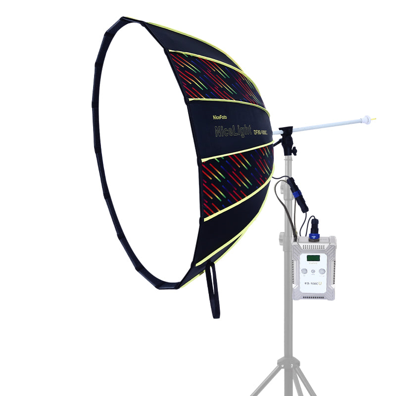 NiceFoto DF80-1000C Umbrella Light 80cm Parabolic Softbox RGB+BiColor