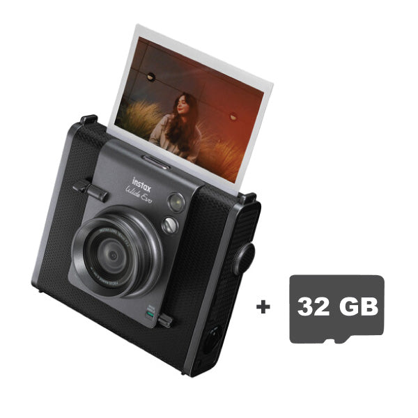 Fujifilm Instax Wide Evo Instant Camera with 32GB SD Card