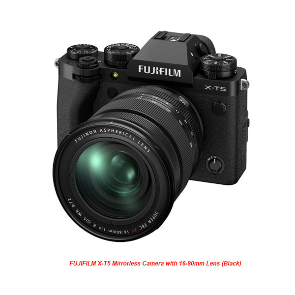 FUJIFILM X-T5 / XT5 Mirrorless Camera Black 16-80mm Kit