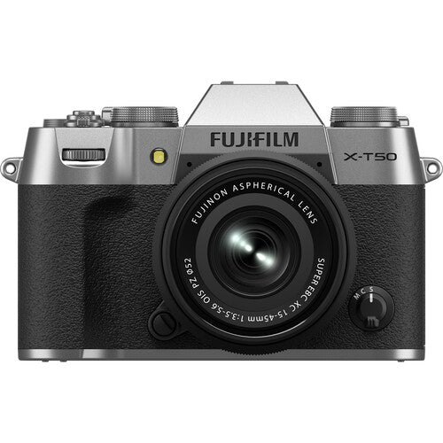 Fujifilm X-T50 Mirrorless Camera with XC 15-45mm Lens (Silver)