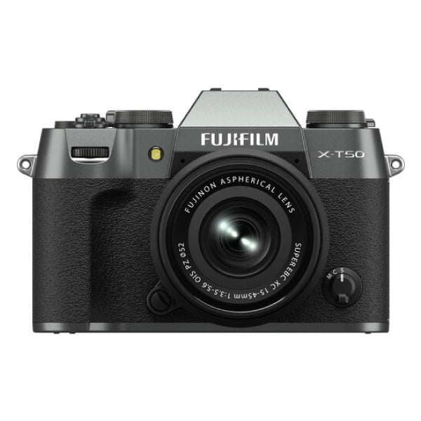 Fujifilm X-T50 Mirrorless Camera with XC 15-45mm Lens (Charcoal)