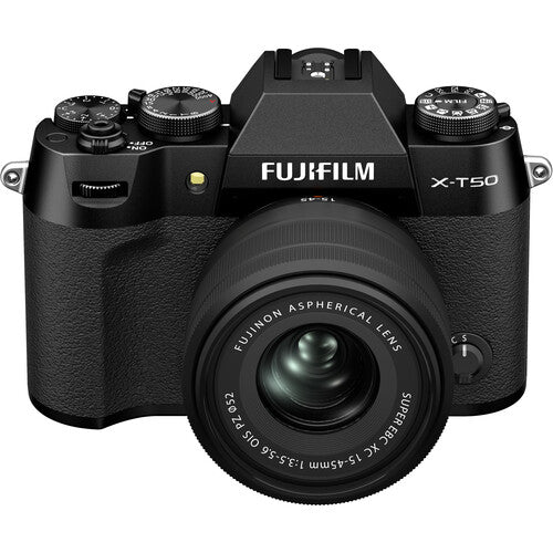 Fujifilm X-T50 Mirrorless Camera with XC 15-45mm Lens Black