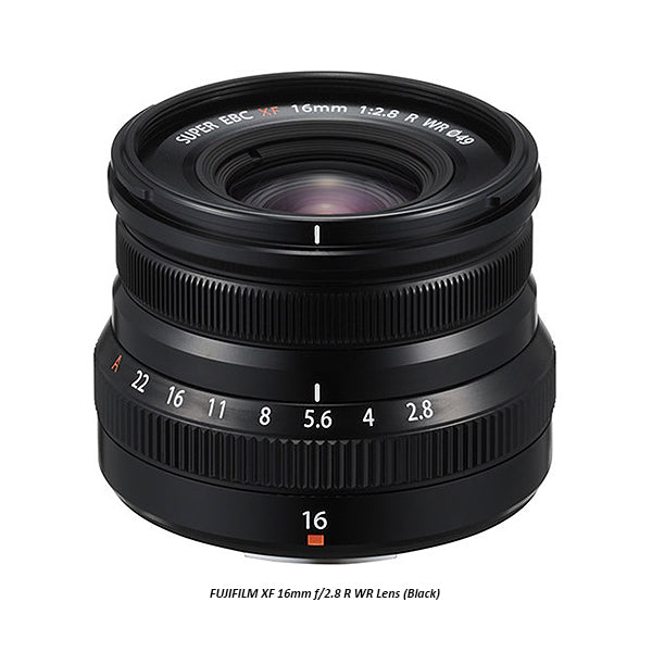 Fujifilm XF 16mm F2.8 R WR Lens (Black)