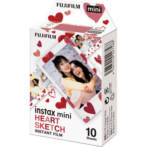 FUJIFILM Instax Mini Film Heart Sketch 10's