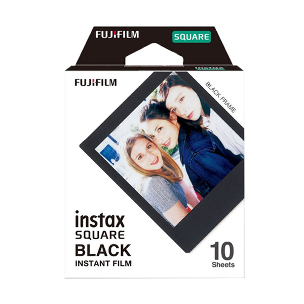 Fujifilm Instax Square Film - Black Frame (10 Exposures)