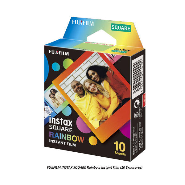 FUJIFILM INSTAX SQUARE Instant Film Rainbow 10's