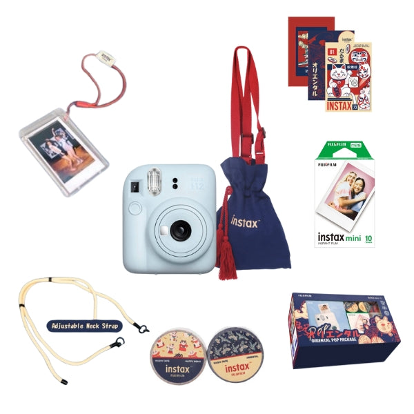 Fujifilm Instax Mini 12 Instant Camera – Blue (Oriental Pop Edition)